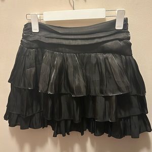 DO+BE Black Layered Mini Skirt
